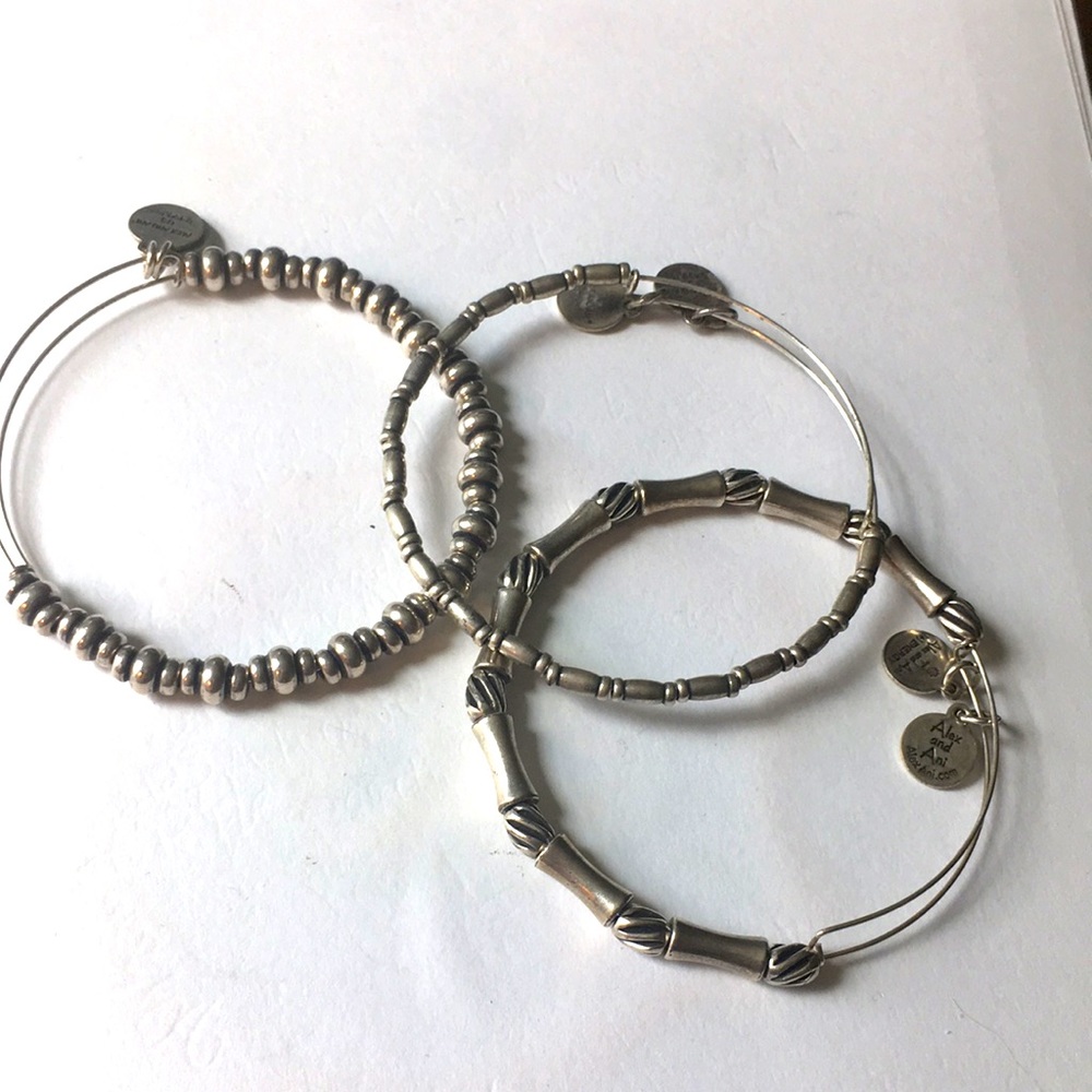 Alex and Ani beaded bracelet set of three